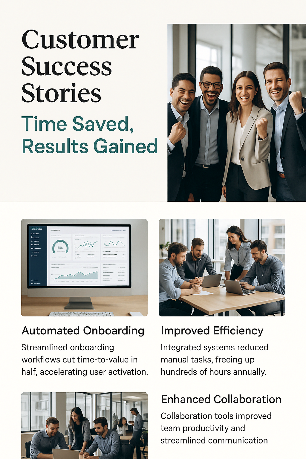 Customer Success Stories: Time Saved, Results Gained