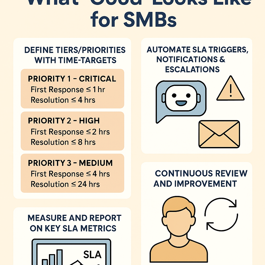 Support SLAs for Automation: What ‘Good’ Looks Like for SMBs
